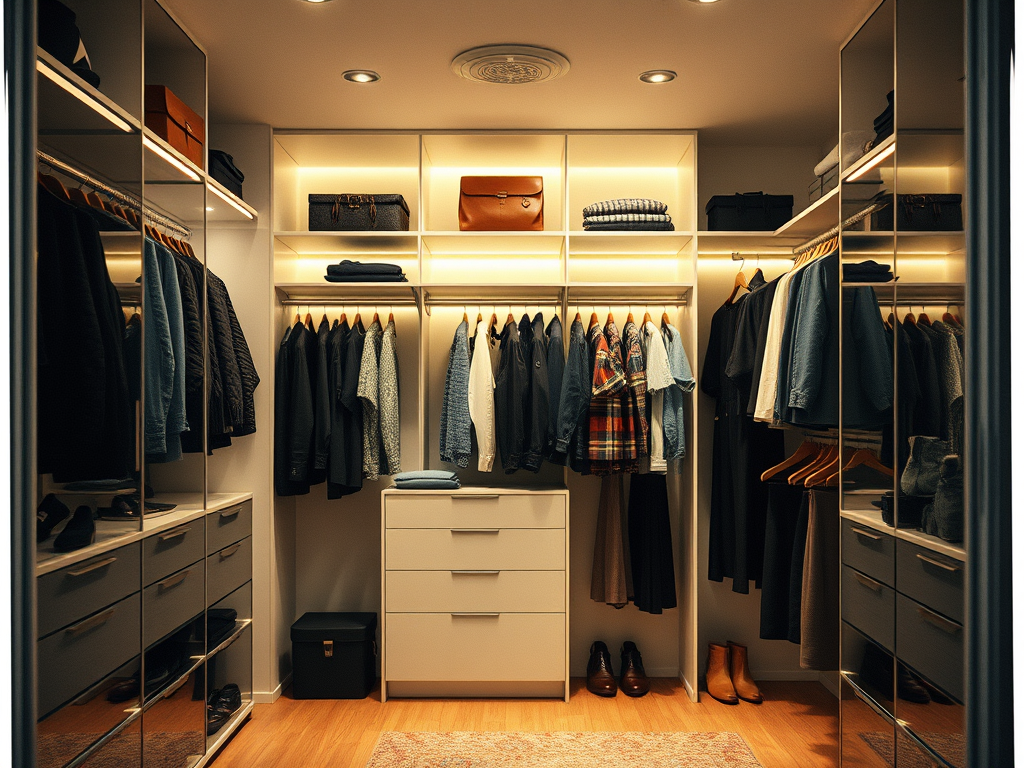 Iluminaçao para Closet